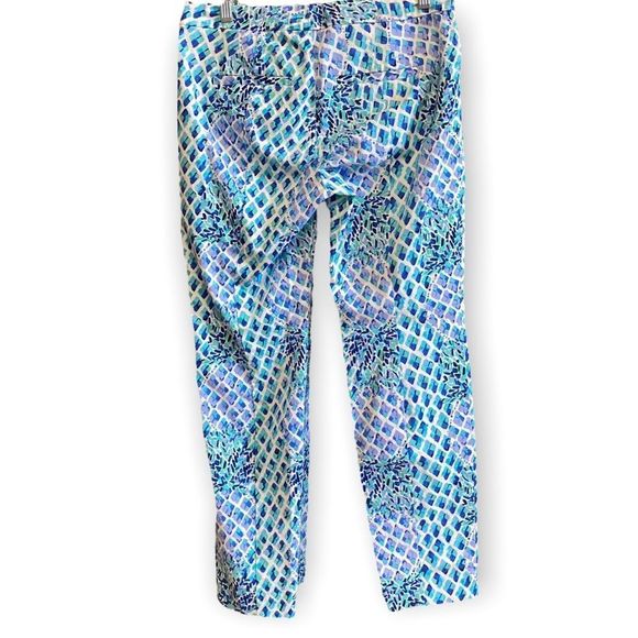 LILLY PULITZER Kelly Skinny Ankle Pant Pineapple Print Size 6 - Picture 4 of 7
